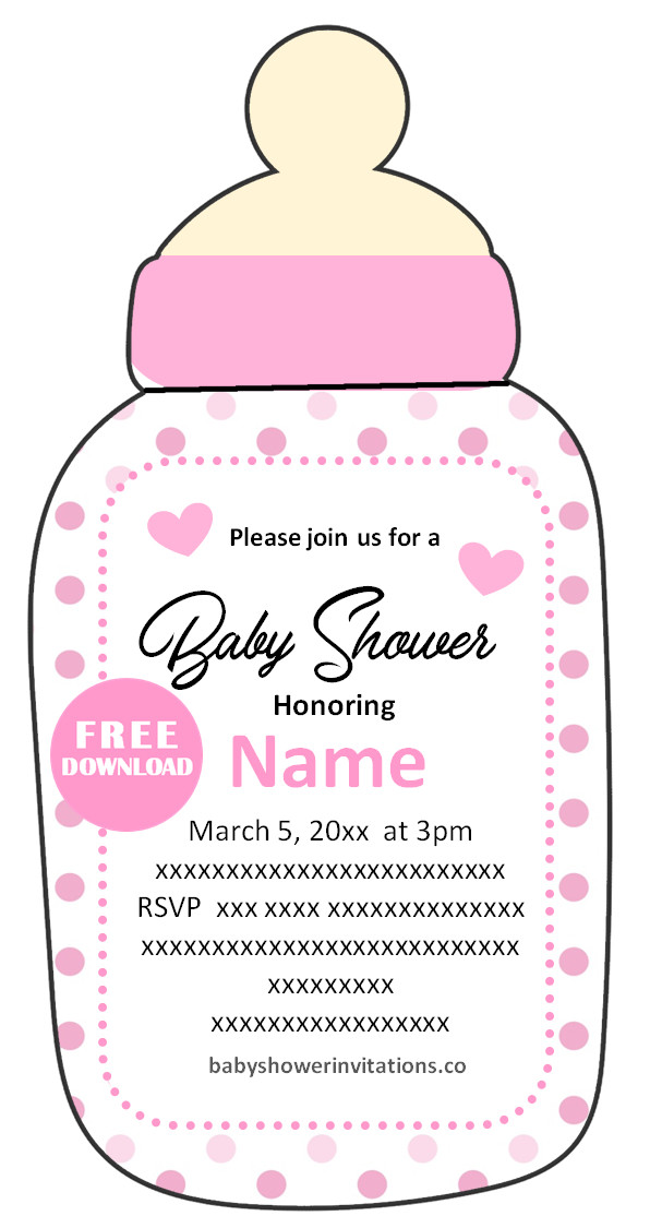 How can I Make my own Baby Shower Bottle Invitations for Free