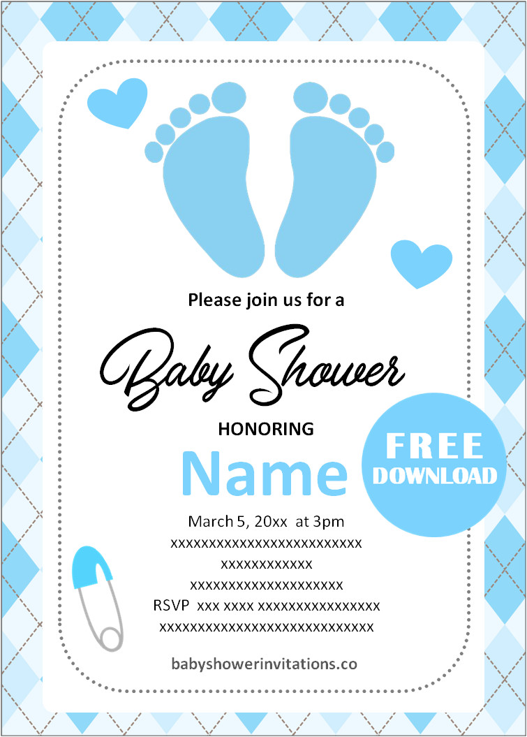Baby Feet Baby Shower Invitations