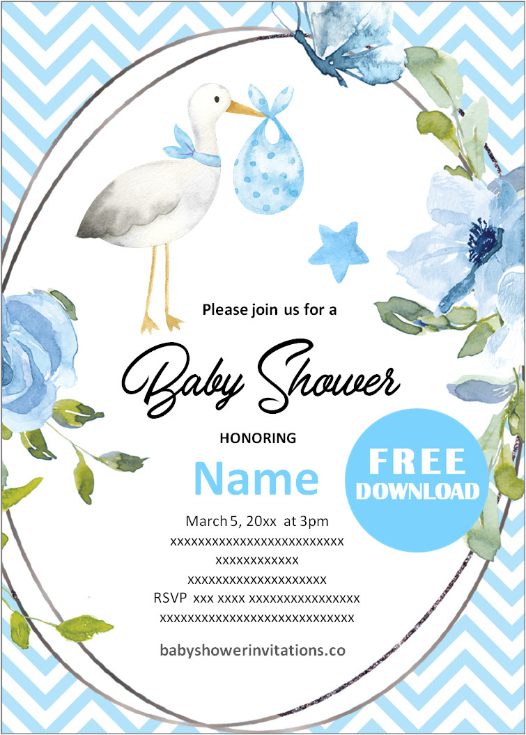 Free Printable baby shower invitations