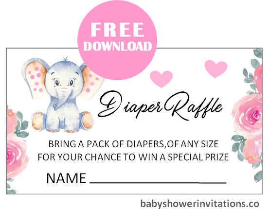 Free Baby Shower Diaper Raffle