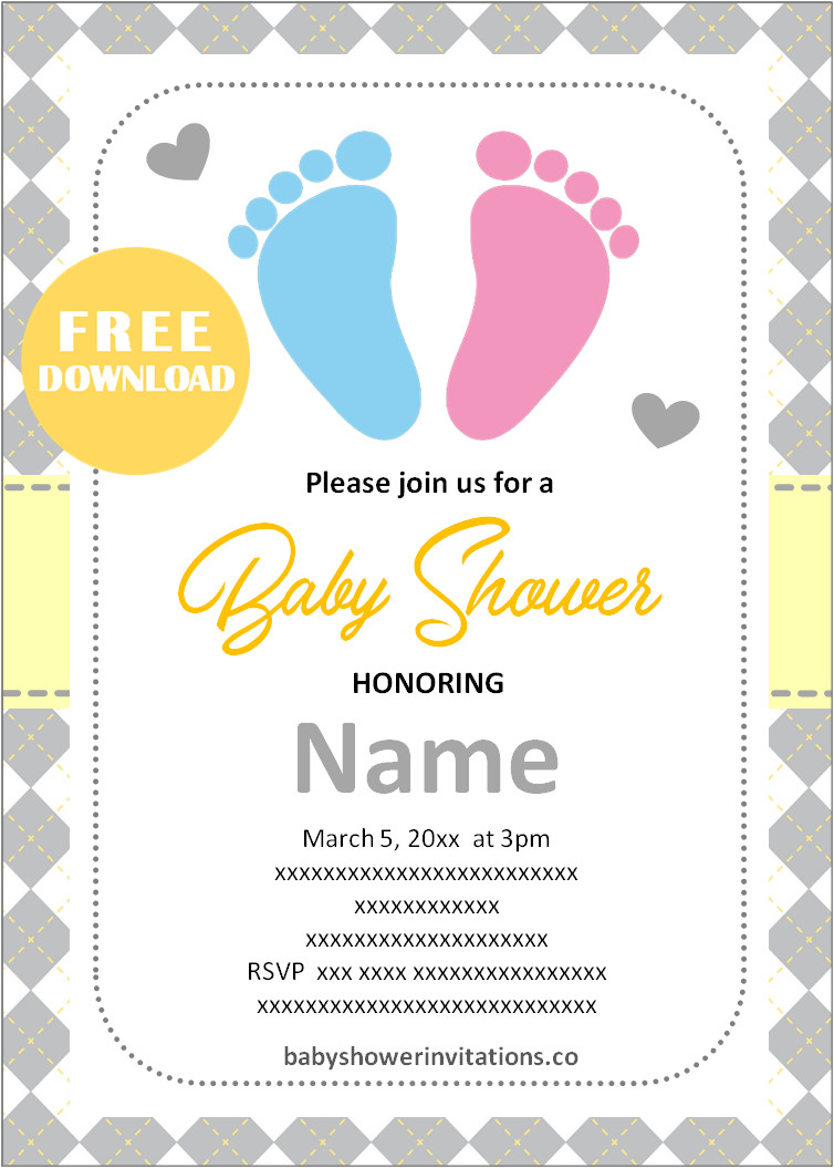 free baby shower invitations Gender Neutral